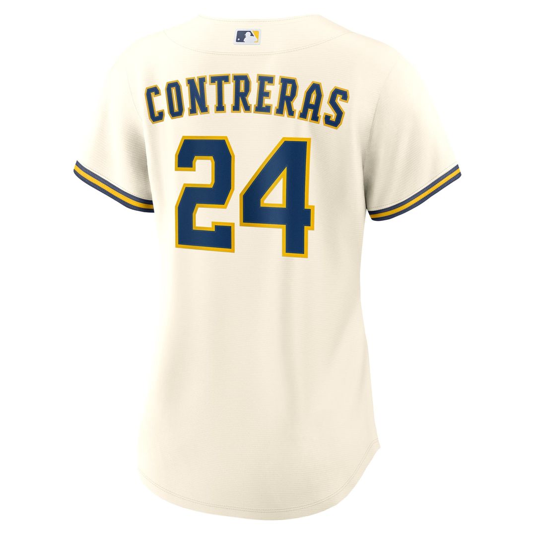 William Contreras Milwaukee Brewers Women's Home Replica Jersey - Cream
