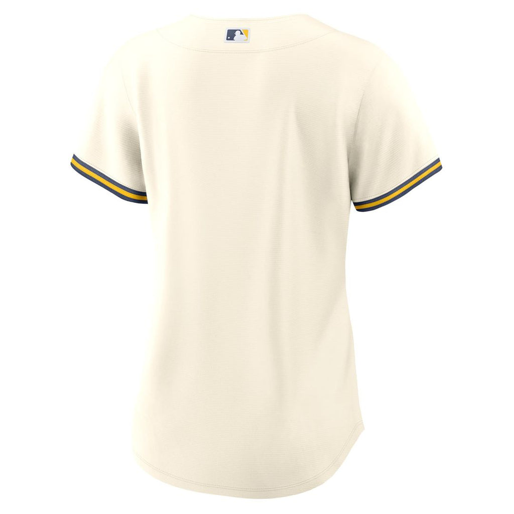 Milwaukee Brewers Women's Home Replica Team Jersey - Cream