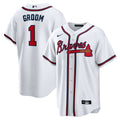 Atlanta Braves #1 Groom Home Replica Jersey - White
