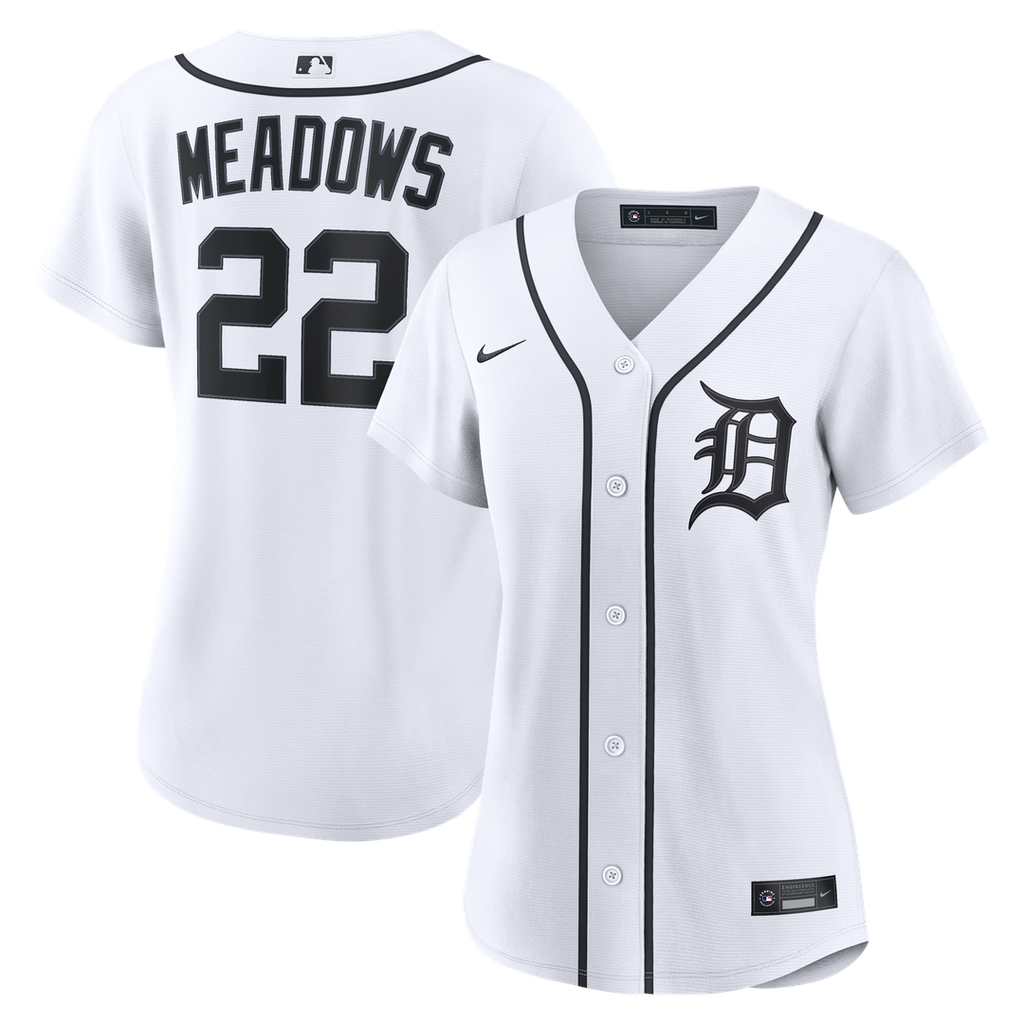 Parker Meadows Detroit Tigers Women's Home Replica Jersey - White
