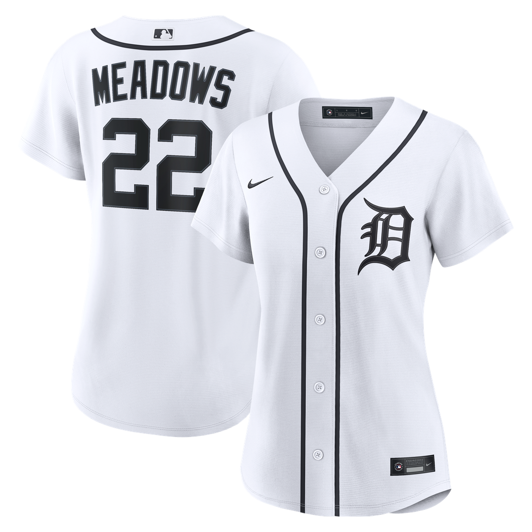 Parker Meadows Detroit Tigers Women's Home Replica Jersey - White