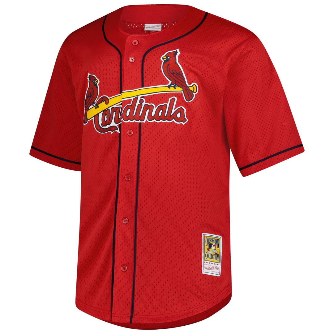 Mark McGwire St. Louis Cardinals Big & Tall Cooperstown Mesh Batting Practice Jersey - Red