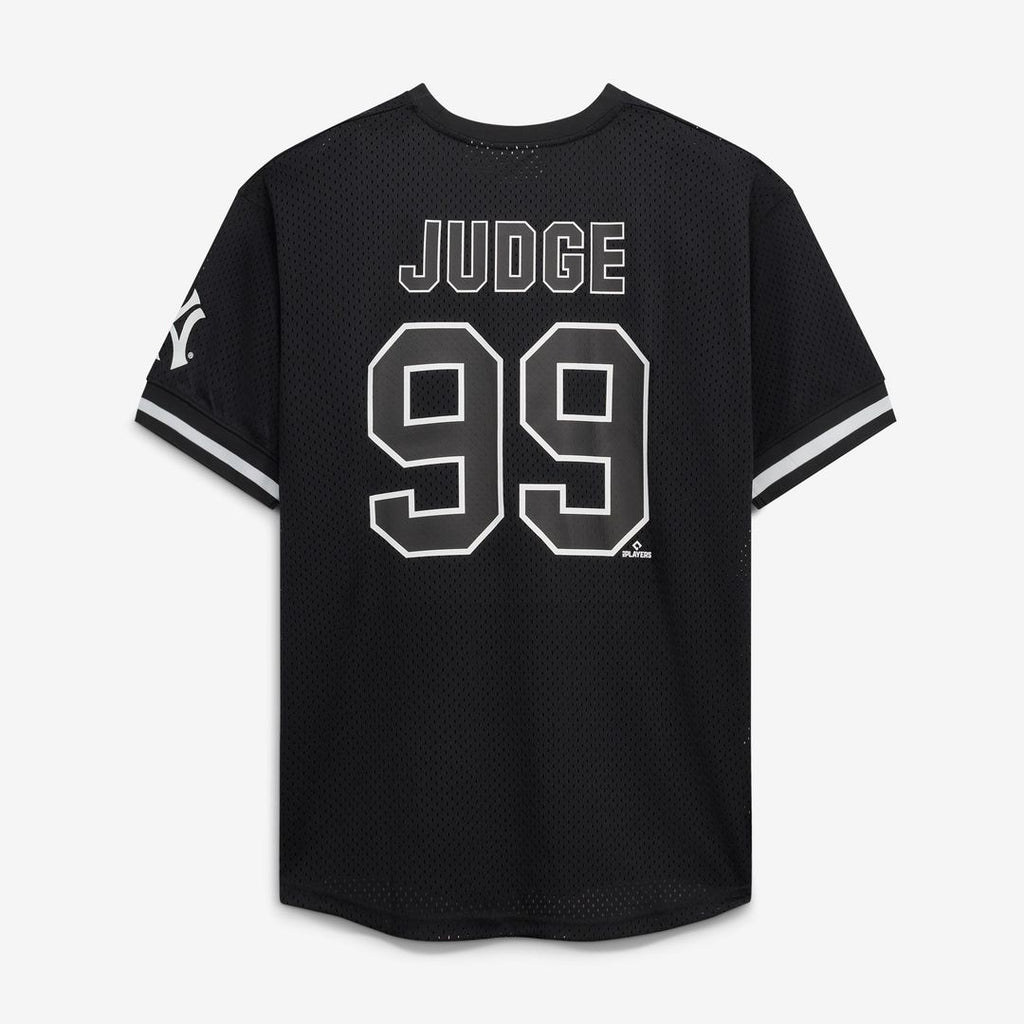 Aaron Judge New York Yankees Fanatics Big & Tall Heavyweight Mesh Jersey - Black/White