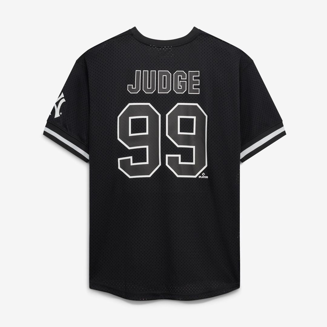 Aaron Judge New York Yankees Fanatics Big & Tall Heavyweight Mesh Jersey - Black/White