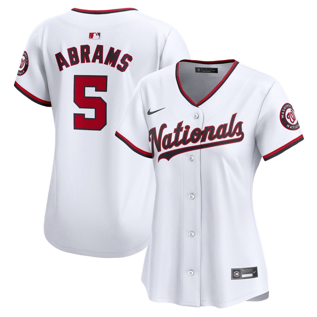 CJ Abrams Washington Nationals Women's Home Limited Player Jersey - White
