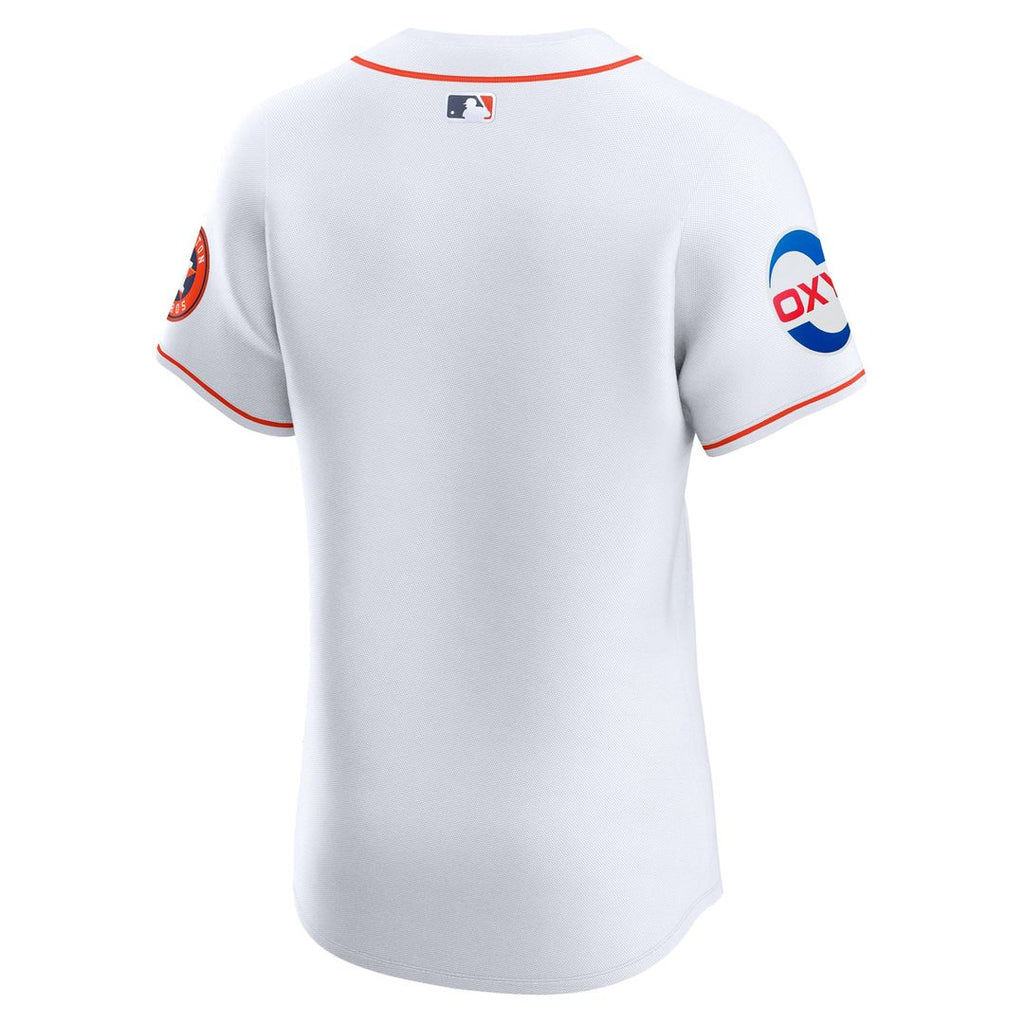 Houston Astros Home Elite Patch Jersey - White