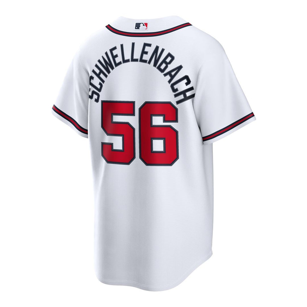 Spencer Schwellenbach Atlanta Braves Home Replica Jersey - White