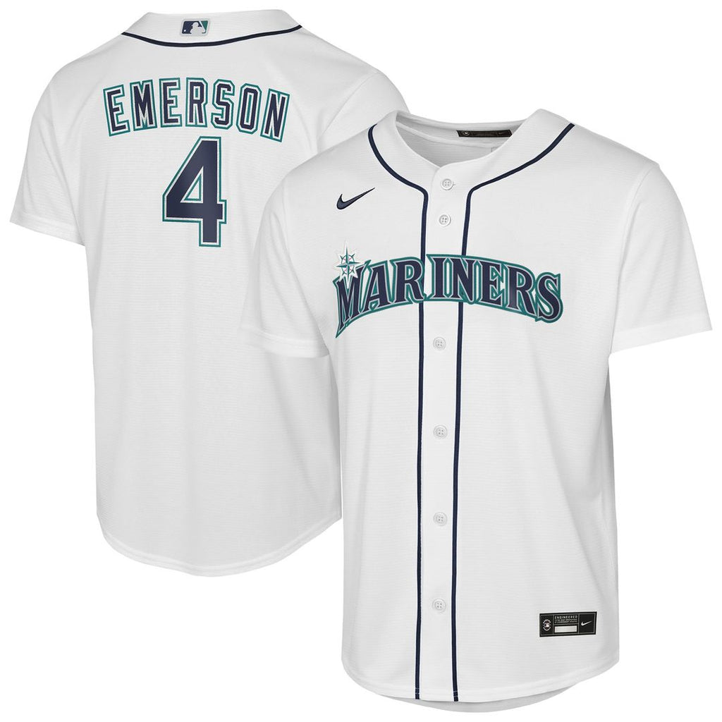 Colt Emerson Seattle Mariners Youth Home Replica Jersey - White