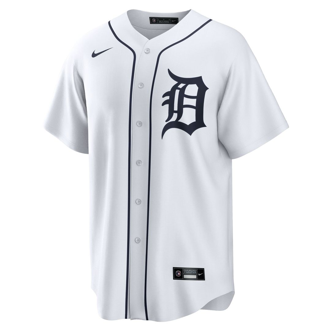 Dillon Dingler Detroit Tigers Home Replica Jersey - White