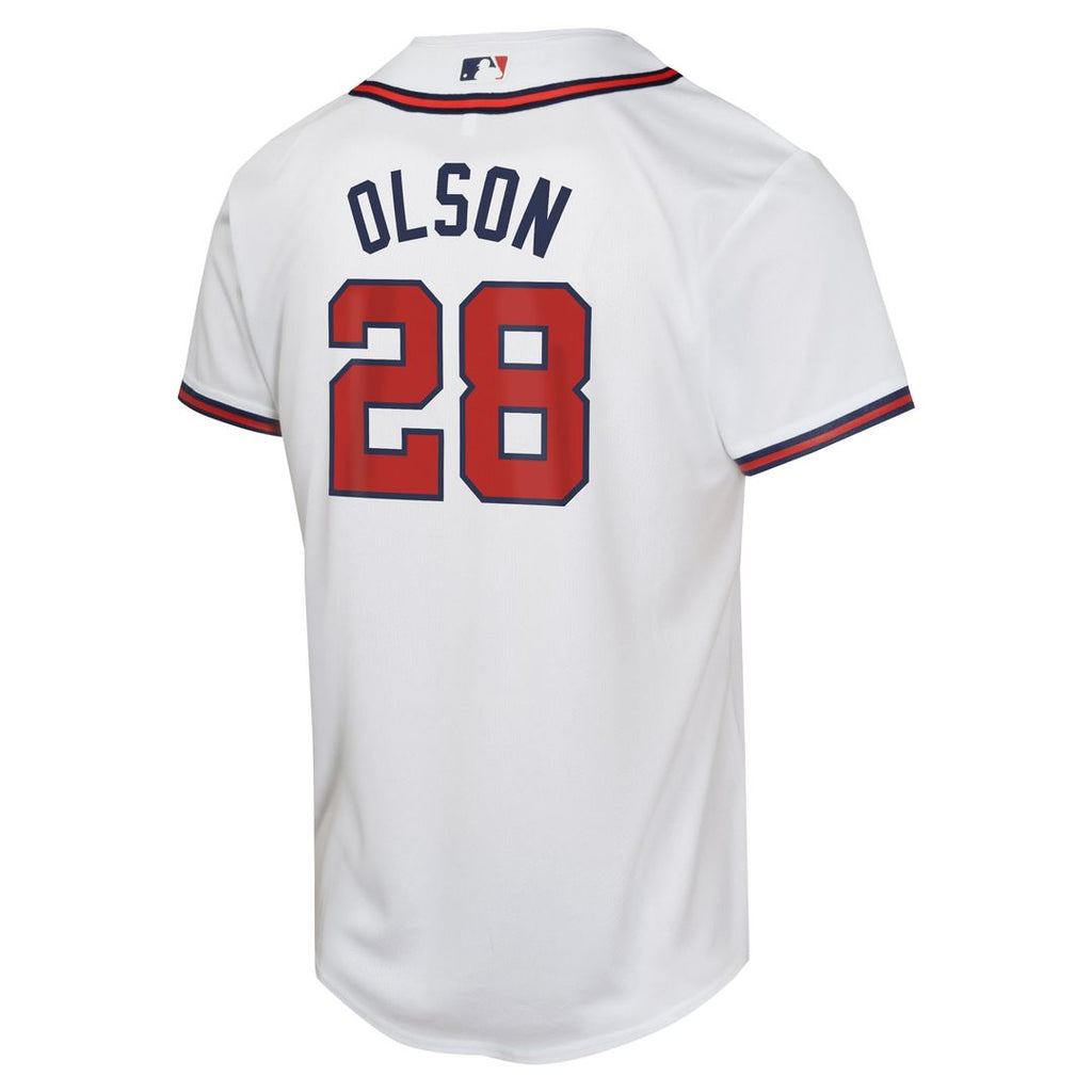 Matt Olson Atlanta Braves Youth Home Game Player Jersey - White