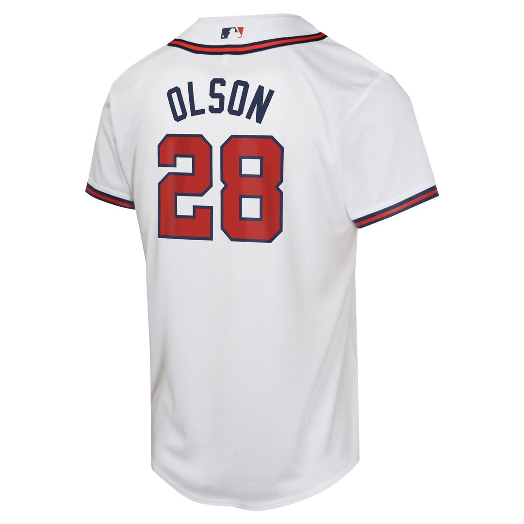 Matt Olson Atlanta Braves Youth Home Game Player Jersey - White