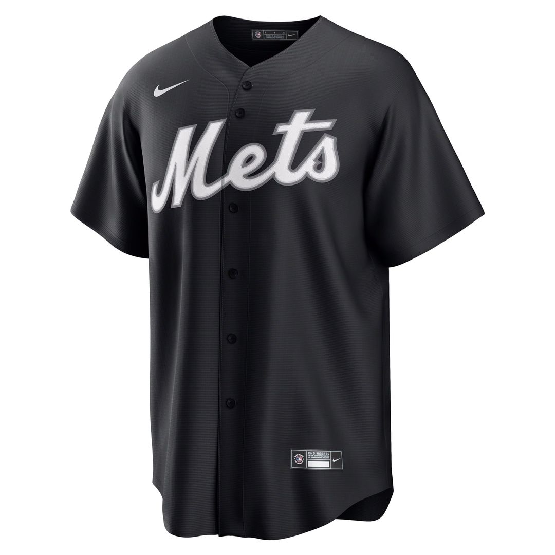 Francisco Lindor New York Mets Replica Player Jersey - Black