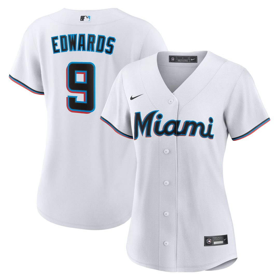 Xavier Edwards Miami Marlins Women's Home Replica Jersey - White