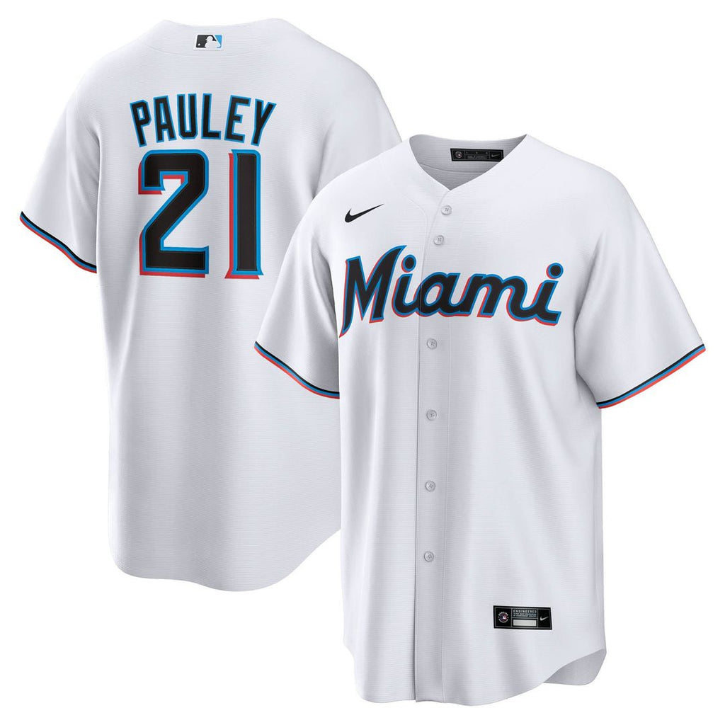 Graham Pauley Miami Marlins Home Replica Jersey - White