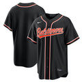 Baltimore Orioles Fashion Replica Black Out Jersey
