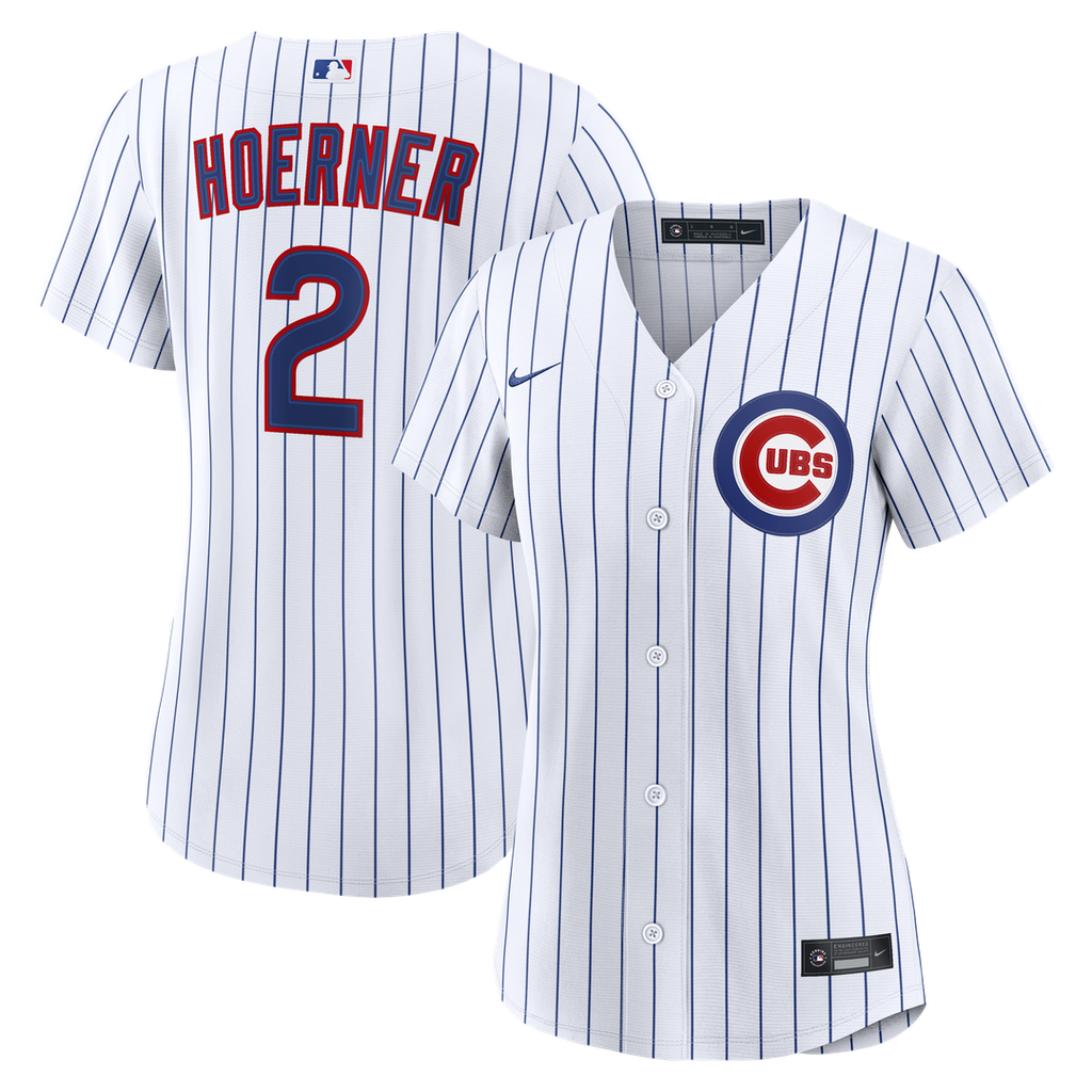 Nico Hoerner Chicago Cubs Women's Home Replica Jersey - White