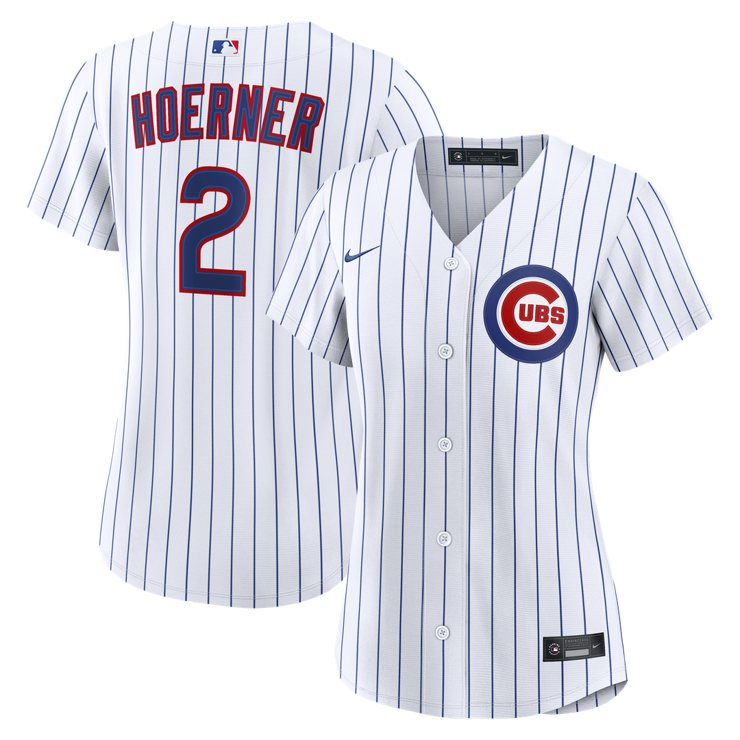 Nico Hoerner Chicago Cubs Women's Home Replica Jersey - White