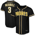 Jackson Merrill San Diego Padres Youth Fashion Replica Player Jersey - Black