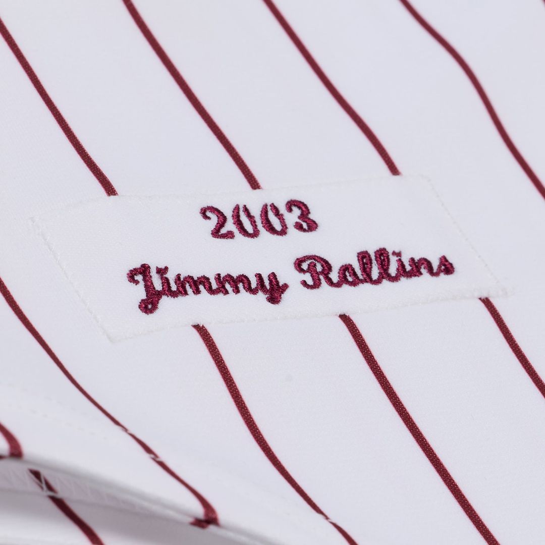 Jimmy Rollins Philadelphia Phillies 2003 Cooperstown Collection Authentic Jersey - White