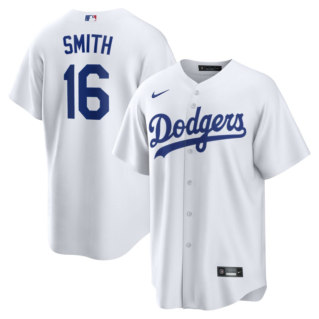 Will Smith Los Angeles Dodgers Home Replica Jersey - White