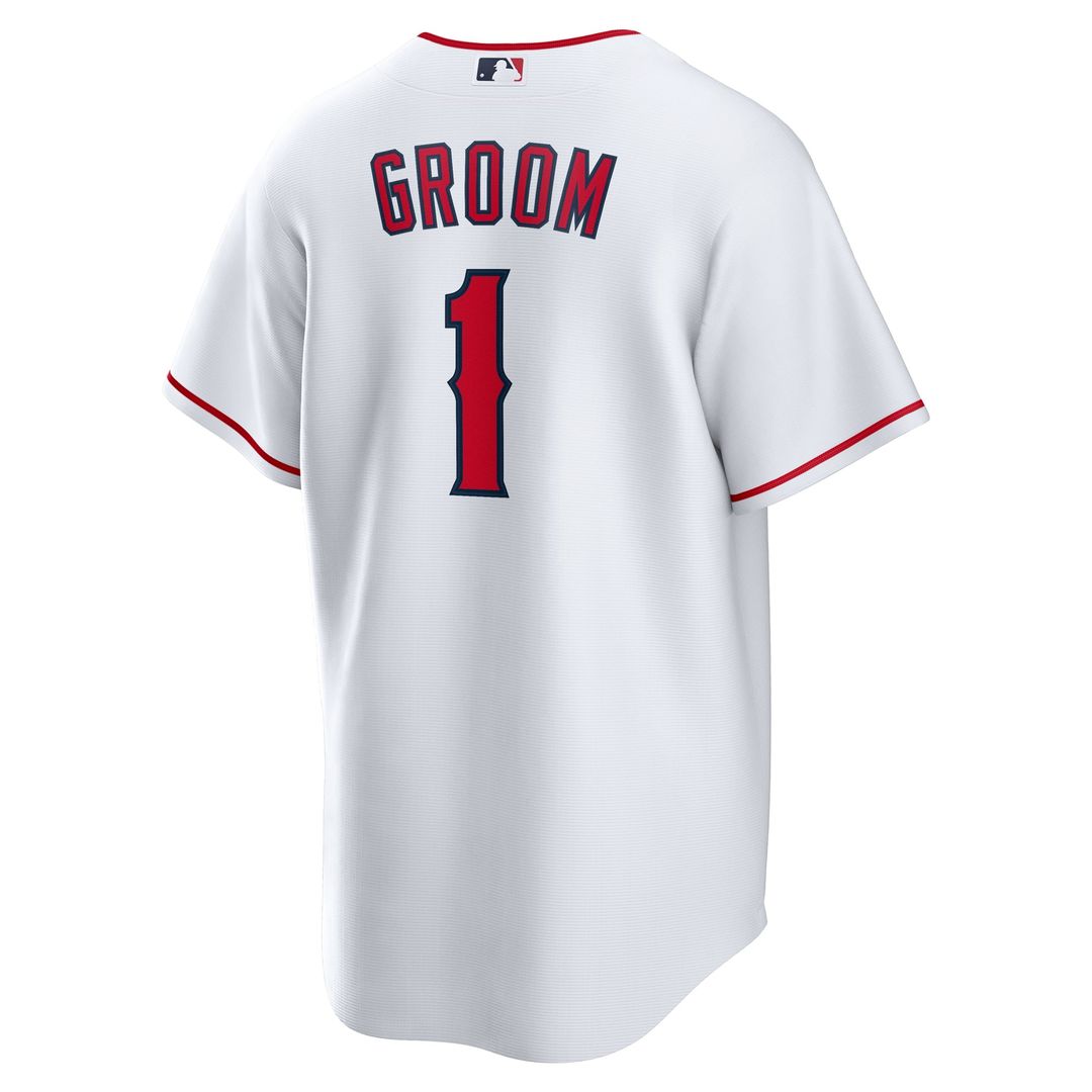 Los Angeles Angels #1 Groom Home Replica Jersey - White