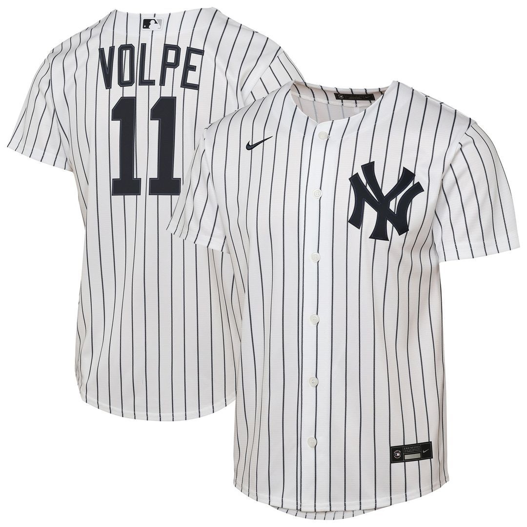 Anthony Volpe New York Yankees Youth Home Replica Jersey - White