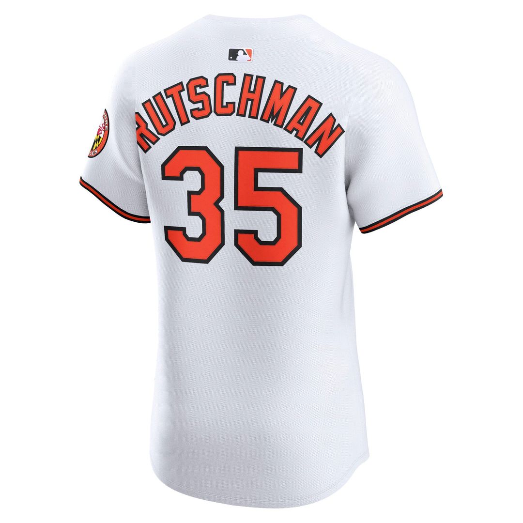 Adley Rutschman Baltimore Orioles Home Elite Jersey - White