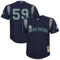 Felix Hernandez Seattle Mariners Youth Mesh Batting Practice Jersey - Navy