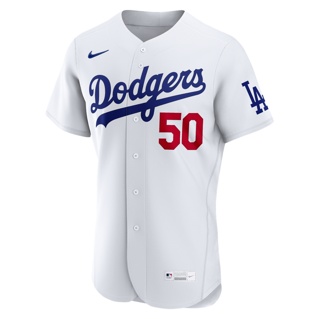 Mookie Betts Los Angeles Dodgers Home Authentic Jersey - White