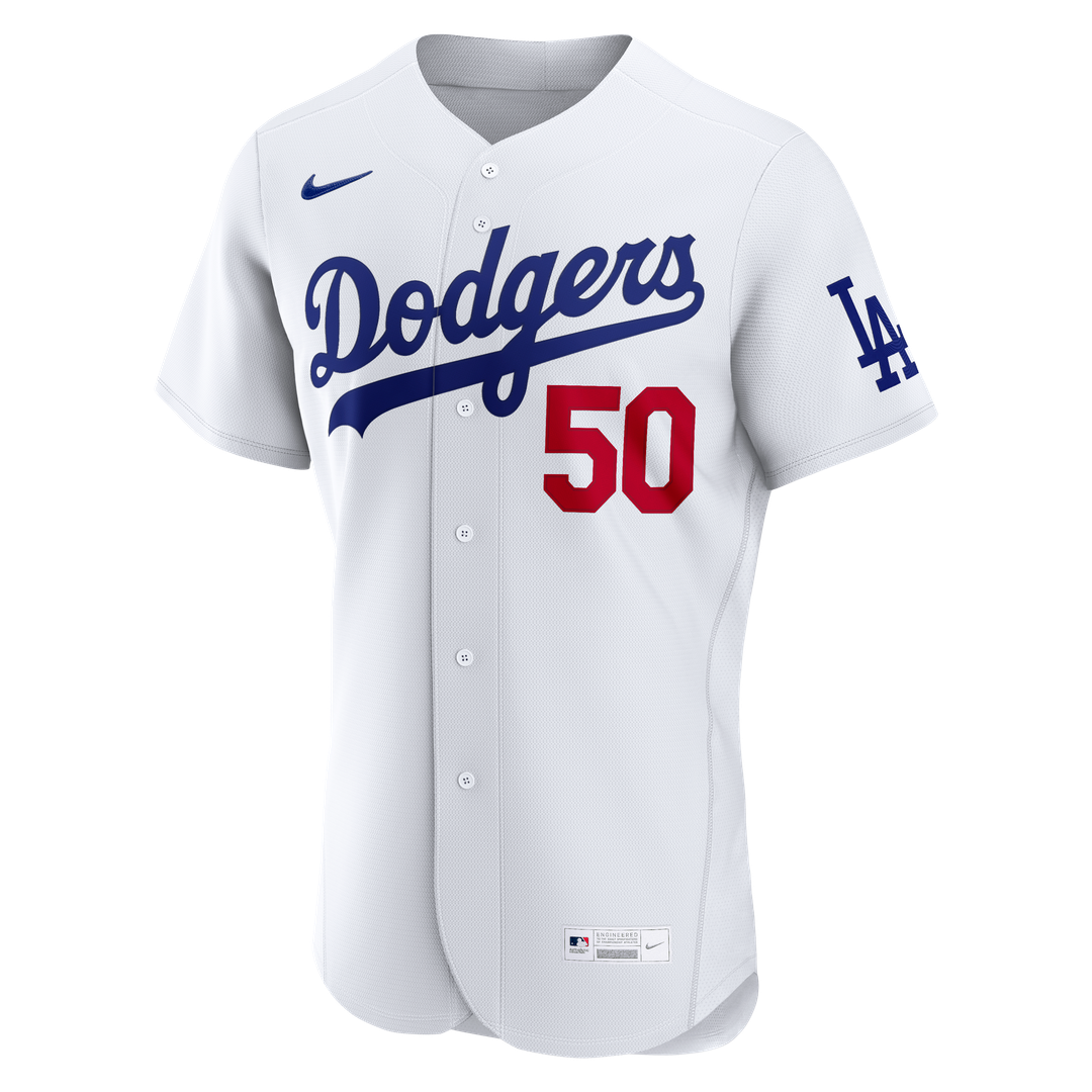 Mookie Betts Los Angeles Dodgers Home Authentic Jersey - White