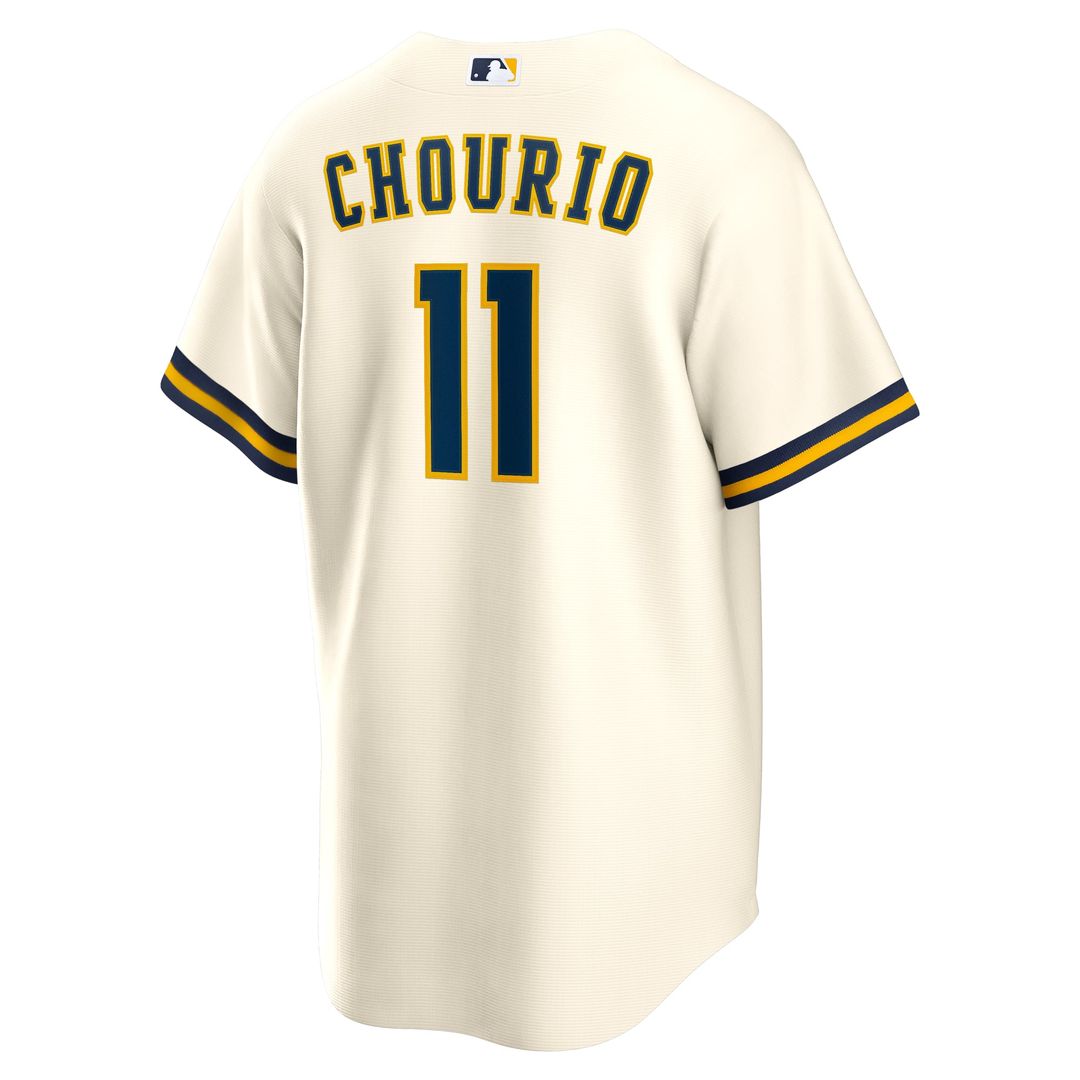 Jackson Chourio Milwaukee Brewers Home Replica Jersey - Cream