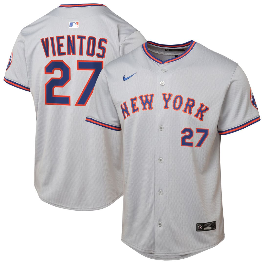 Mark Vientos New York Mets Youth Road Limited Jersey - Gray
