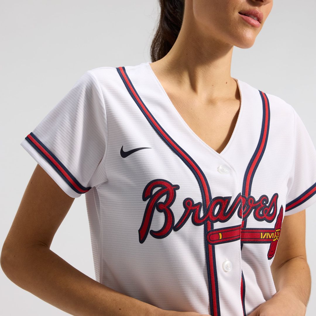 Atlanta Braves Women's Home Replica Team Jersey - White