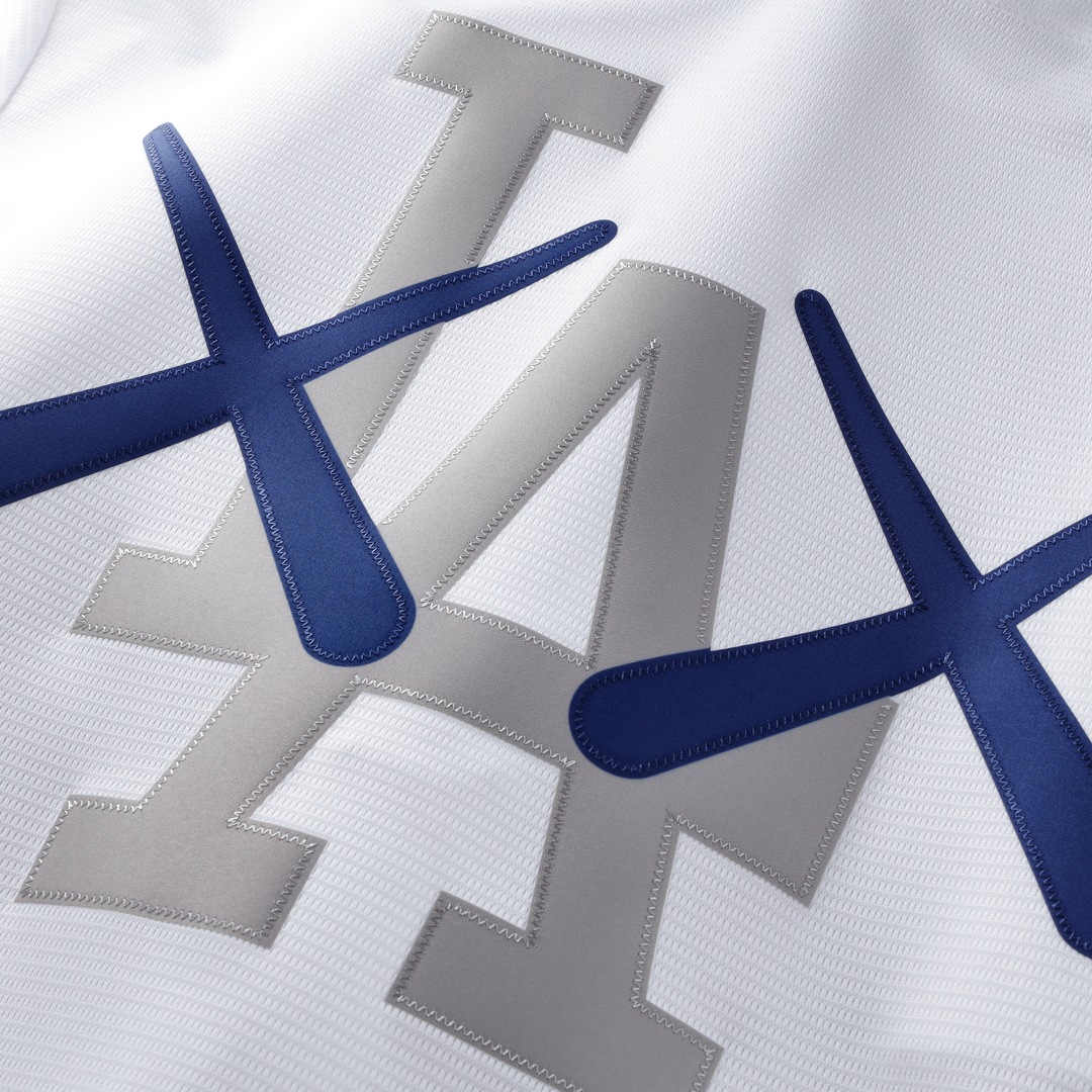 Los Angeles Dodgers x KAWS Women's Cropped Replica Jersey - White