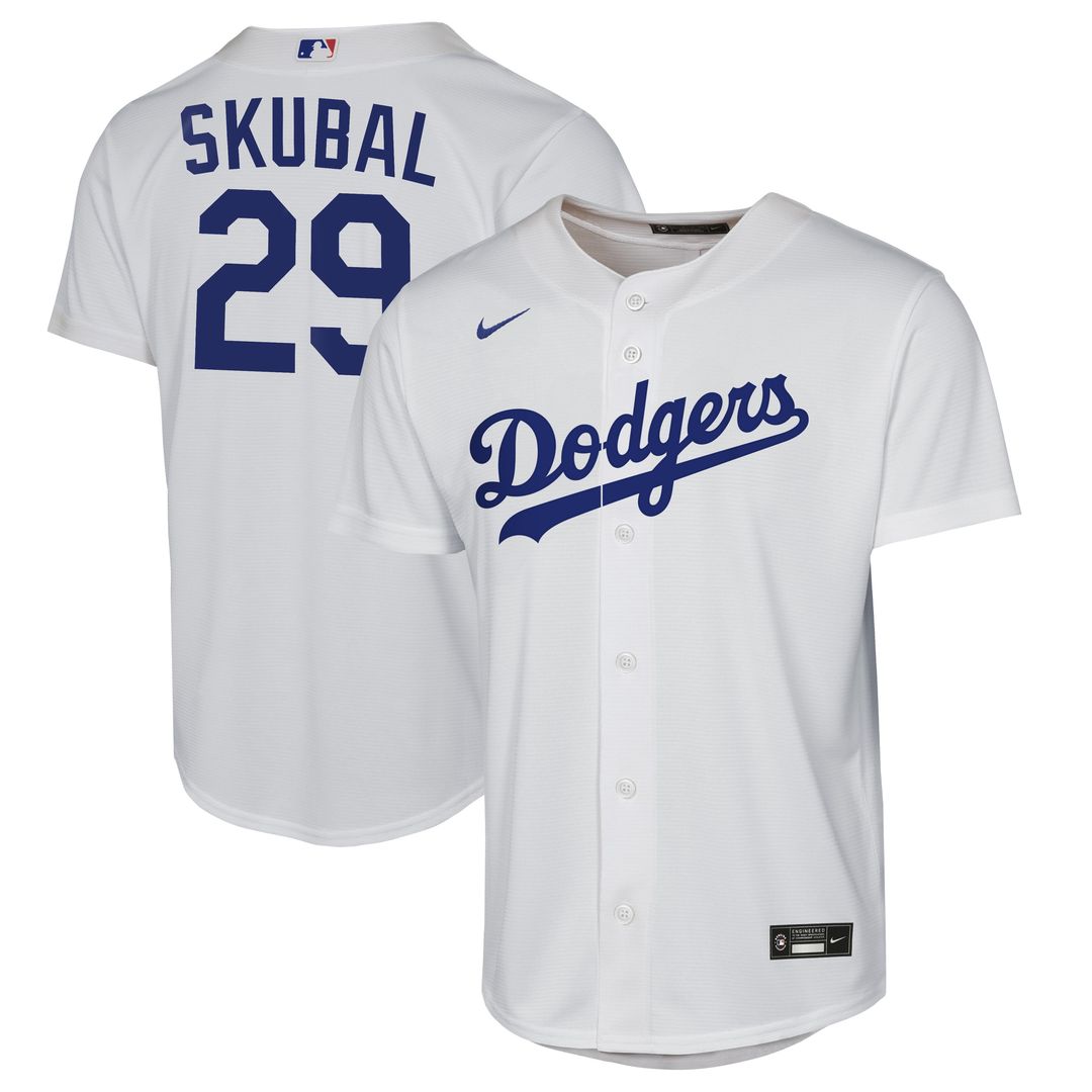 Tarik Skubal Los Angeles Dodgers Youth Home Replica Jersey - White