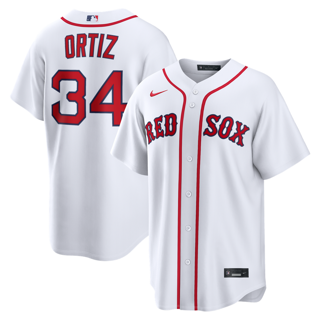 David Ortiz Boston Red Sox Replica Jersey - White