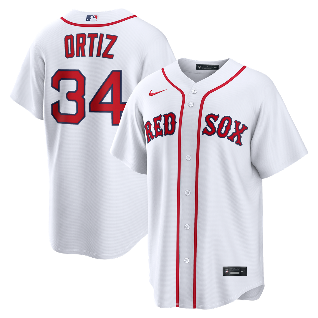 David Ortiz Boston Red Sox Replica Jersey - White