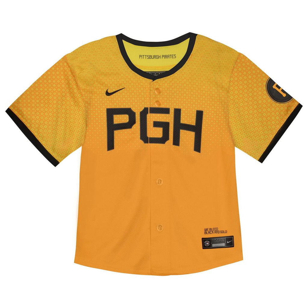 Pittsburgh Pirates Toddler City Connect Limited Jersey - Yellow