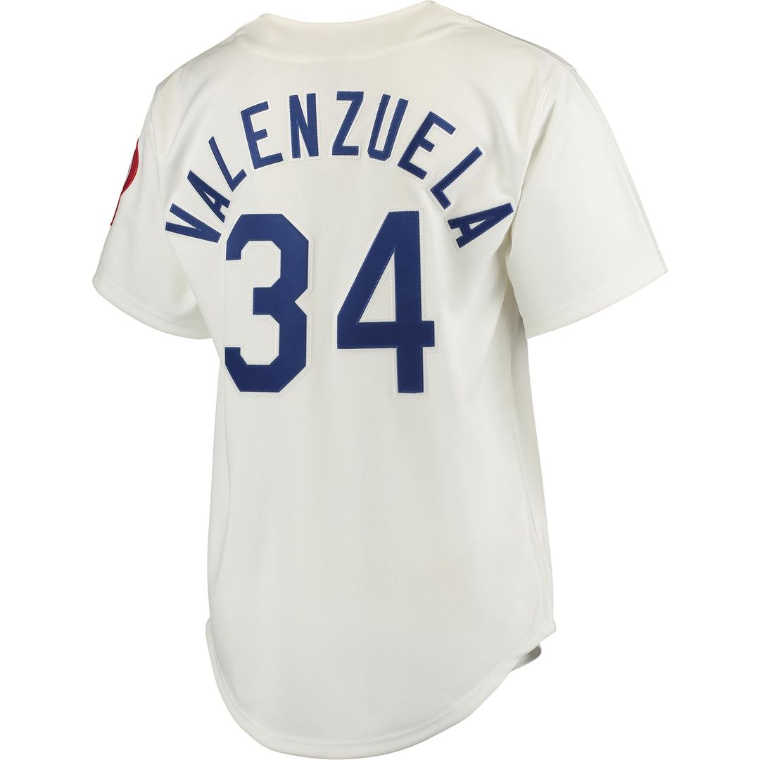 Fernando Valenzuela Los Angeles Dodgers Road 1981 Cooperstown Collection Authentic Jersey - Gray