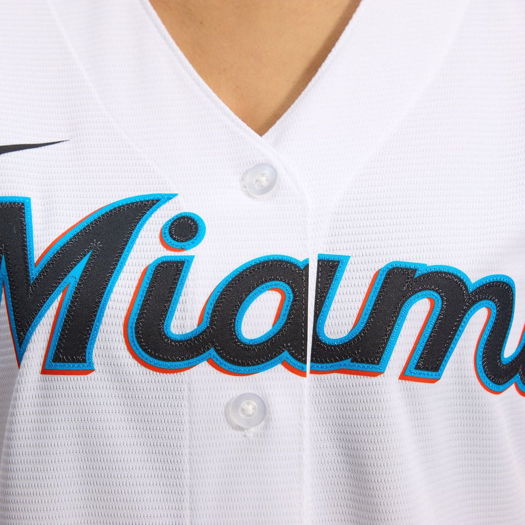 Miami Marlins Women's Replica Team Jersey - White