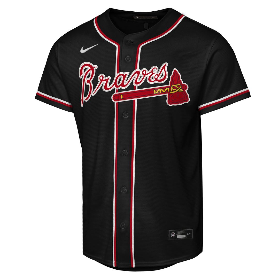 Ronald Acuña Jr. Atlanta Braves Youth Fashion Replica Player Jersey - Black