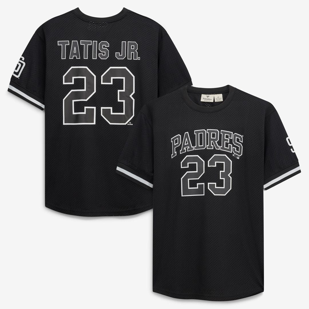 Fernando Tatis Jr. San Diego Padres Fanatics Big & Tall Heavyweight Mesh Jersey - Black/White