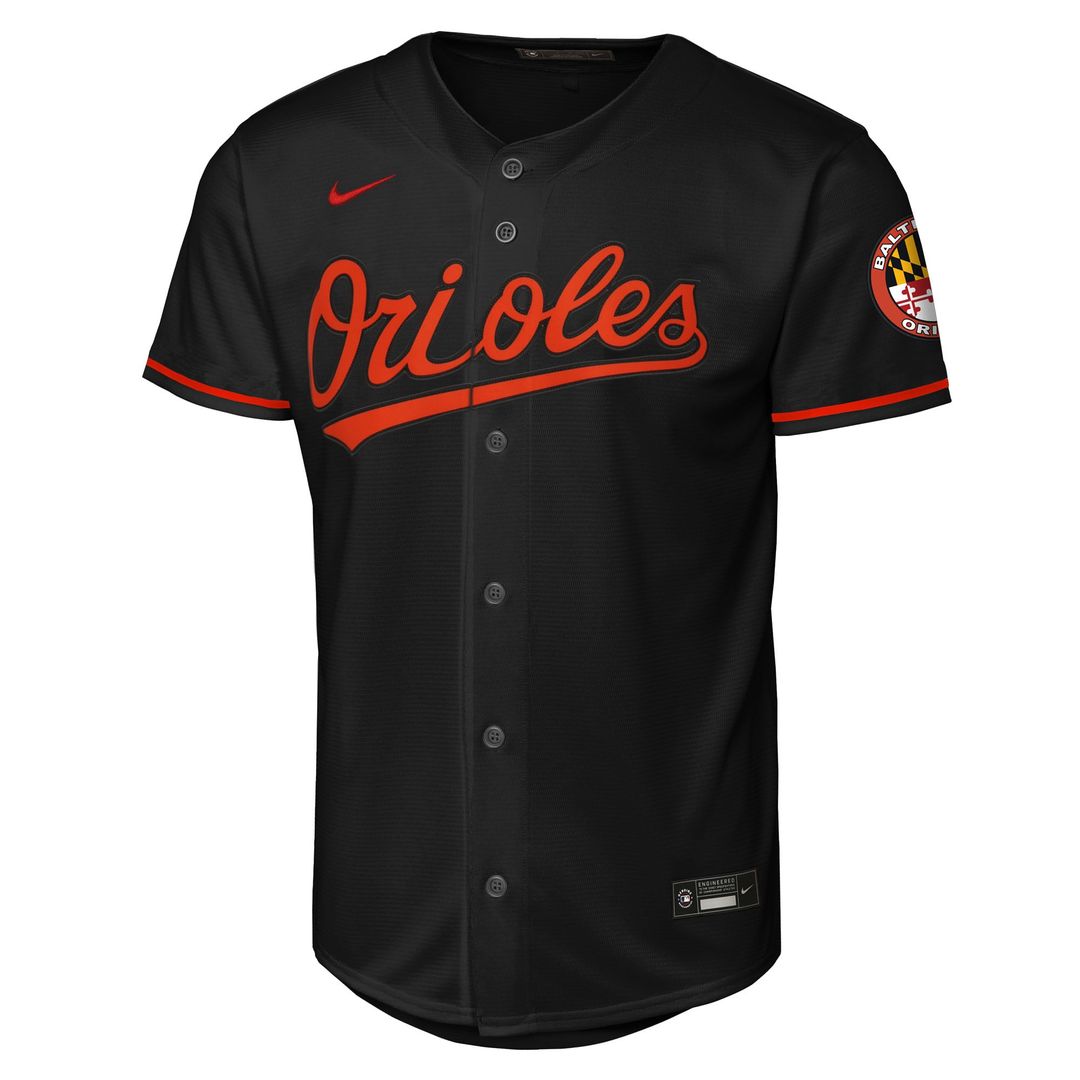 Baltimore Orioles Youth Alternate Stadium Jersey - Black