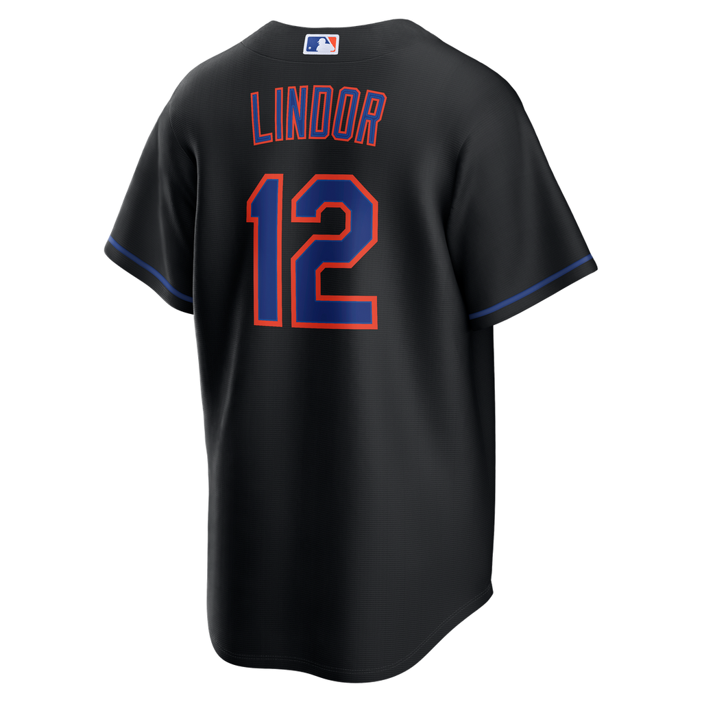 Francisco Lindor New York Mets Alternate Replica Jersey - Black