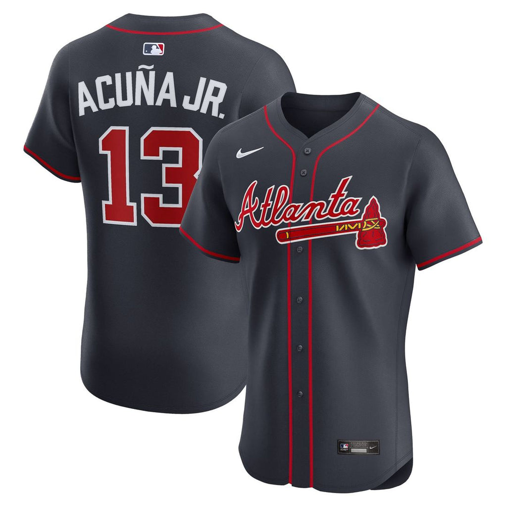 Ronald Acuña Jr. Atlanta Braves Alternate Elite Jersey - Navy