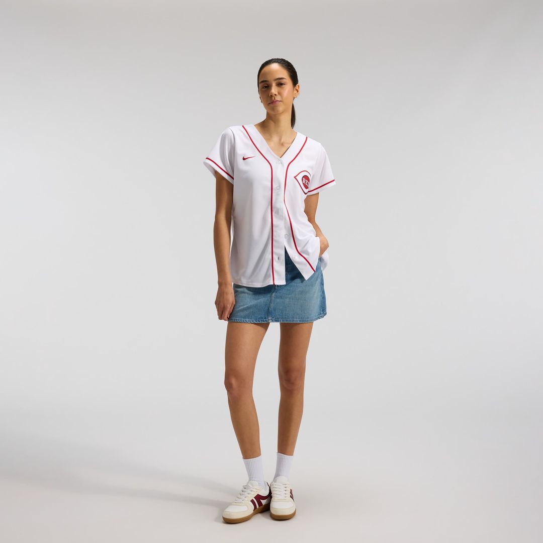 Elly De La Cruz Cincinnati Reds Women's Home Replica Jersey - White