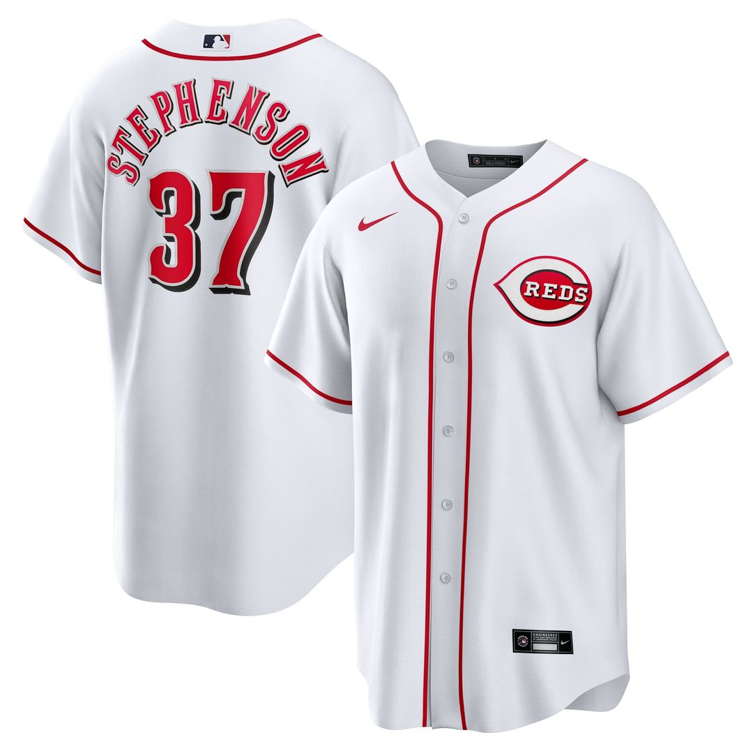 Tyler Stephenson Cincinnati Reds Home Replica Jersey - White