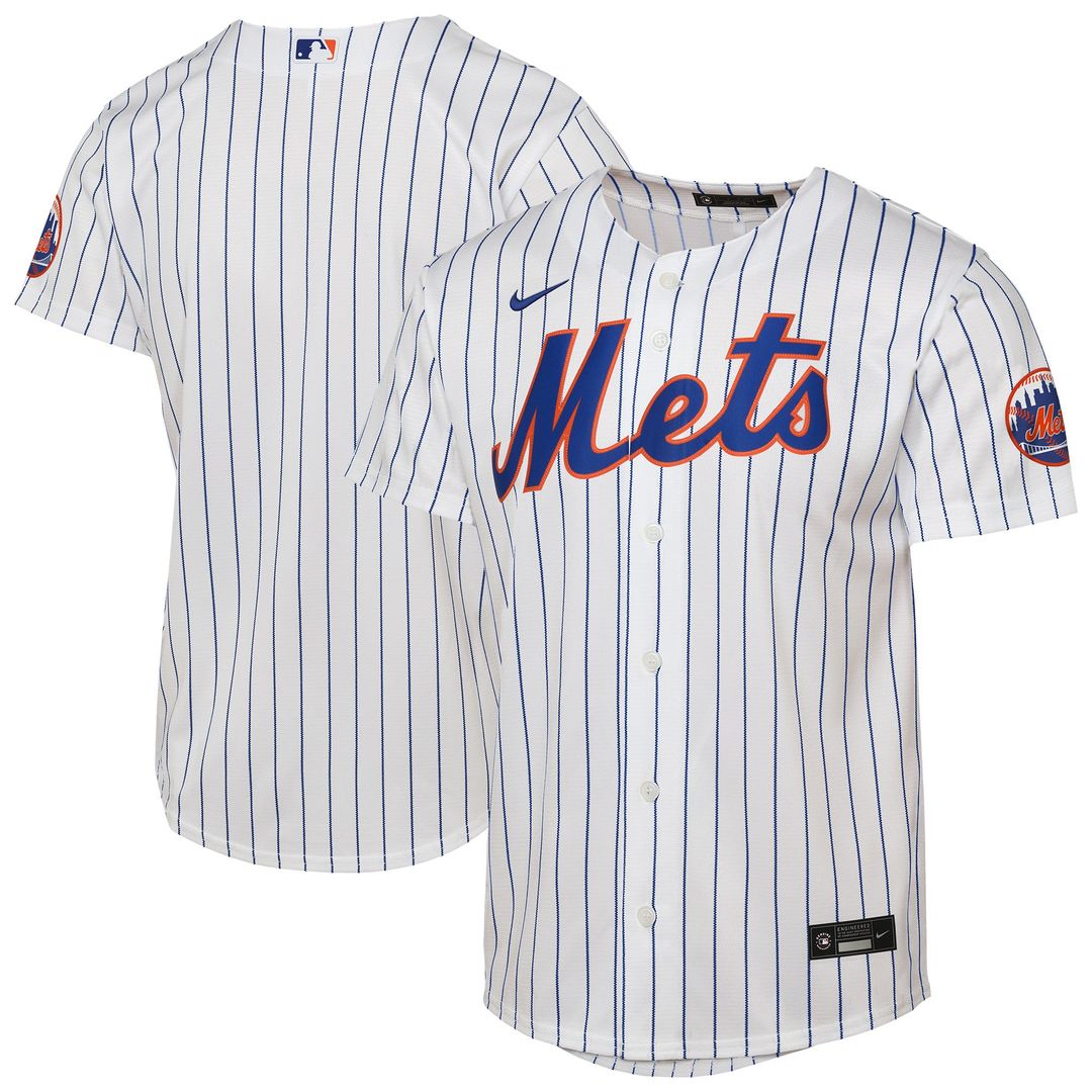 New York Mets Youth Home Stadium Jersey - White
