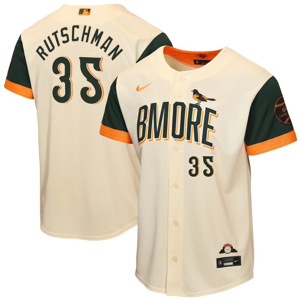 Adley Rutschman Baltimore Orioles Youth 2026 City Connect Stadium Jersey - Cream