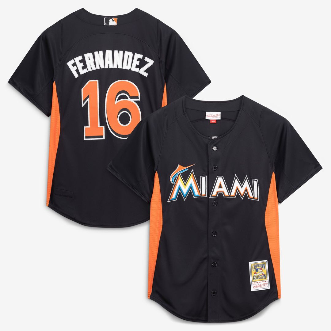 Jose Fernandez Miami Marlins Authentic Batting Practice Jersey - Black